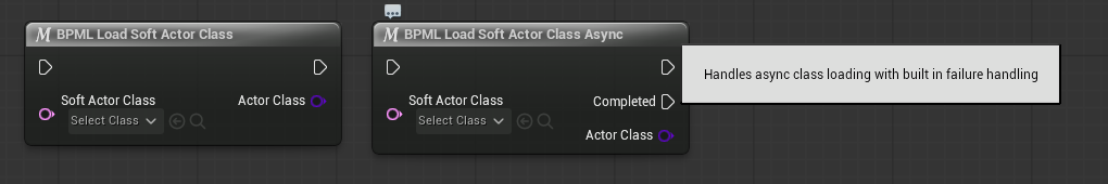 Soft class loading Blueprint macro
